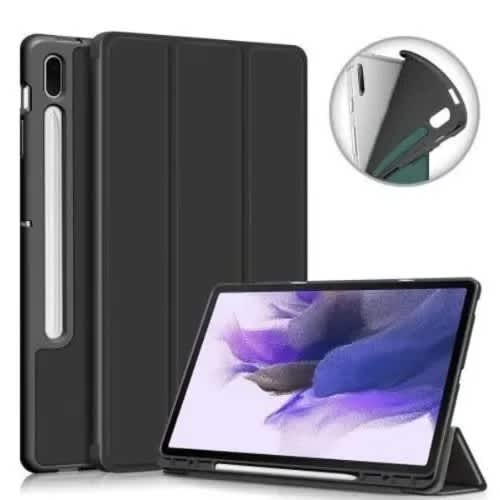 Smart Leather Flip Case For Samsung Galaxy Tab S9 Fe 10.9" - Black