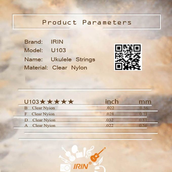 4pcs/set Ukulele Ukelele Uke Strings Nylon Material White