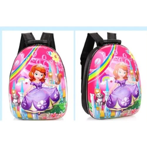 Original  Sofia Rainbow Hard Shell Kids Toddler School Bag Backpack  15 Inches - Pink