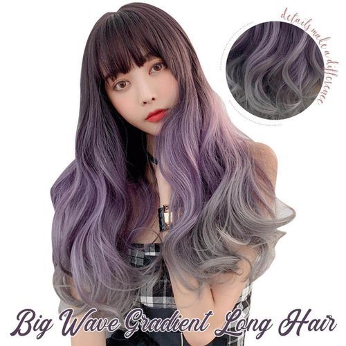 65cm Ladies Wavy Wig Long Hair Wig Curly Full Wigs Cosplay