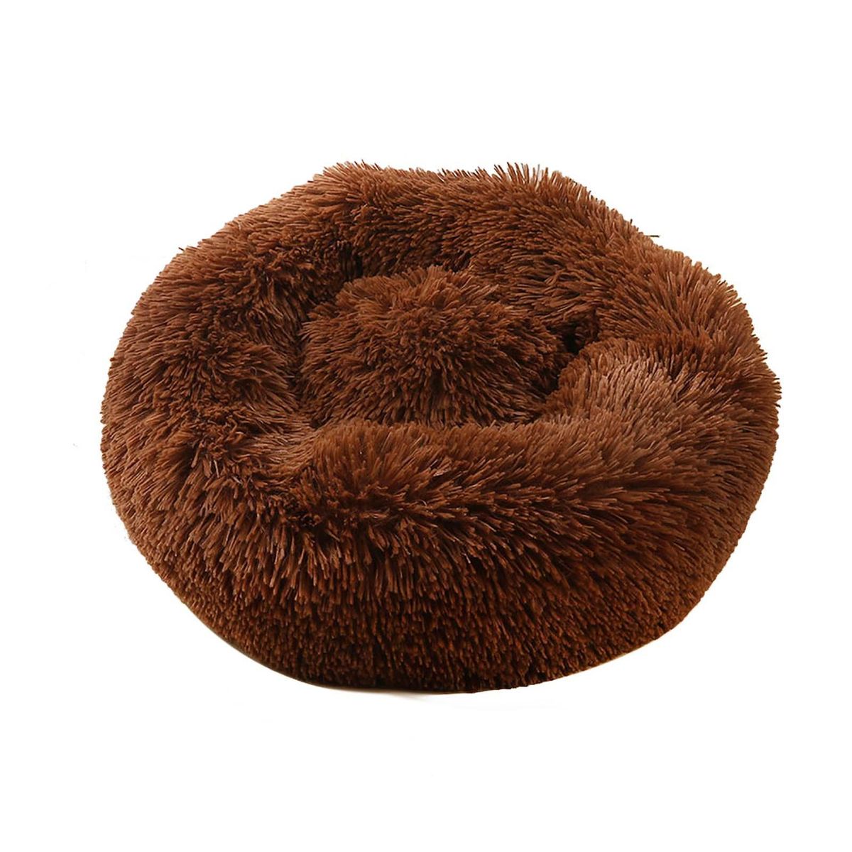 Cat Bed Dog Bed Soft Plush Round Pet Bed Warming Washable Round Bed