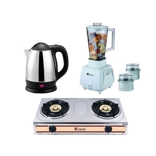 Gas Burner  + Blender +  Electric Jug
