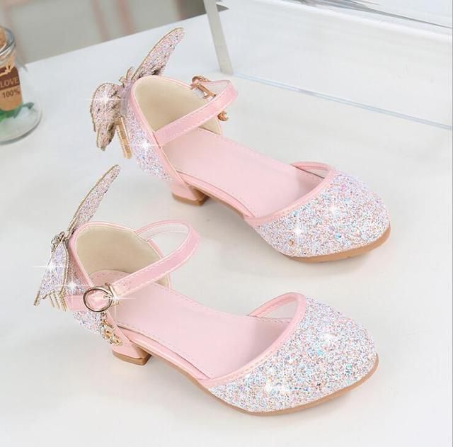 High Heeled Footwear With Butterfly Knot