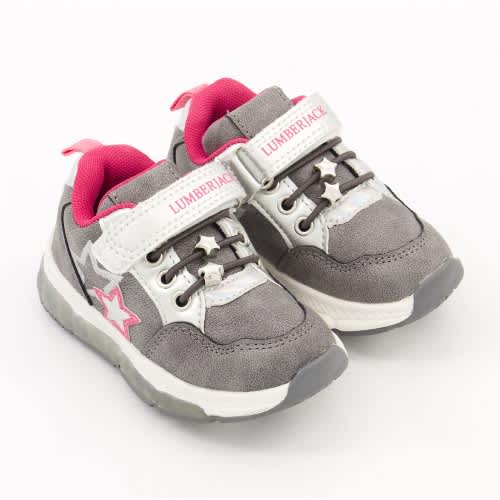 Girls Star Sneakers - Grey