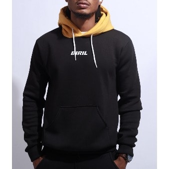 Biril Crested Hoodie -Black