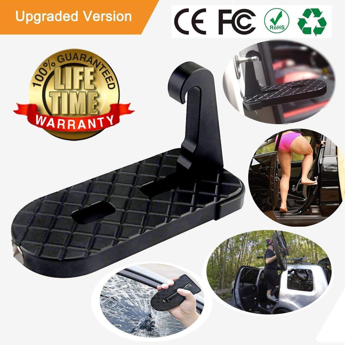New Car Step Vehicle Folding Ladder For Jeep SUV Car Easy Access To Car Rooftop