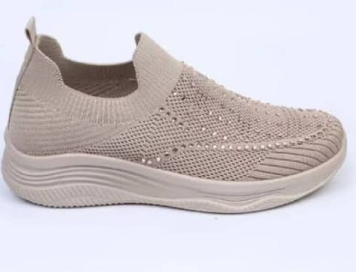 Ladies Casual Sporty Sneakers CREAM