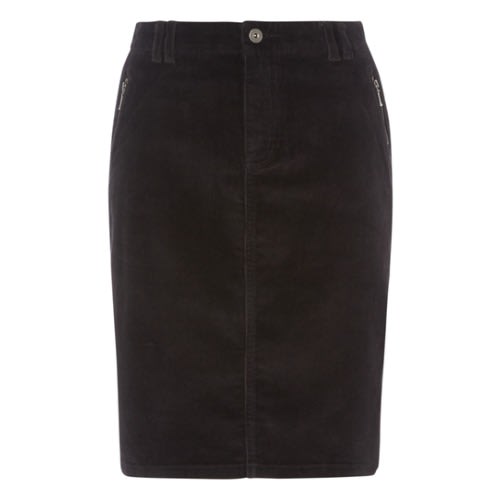Black Corduroy Skirt