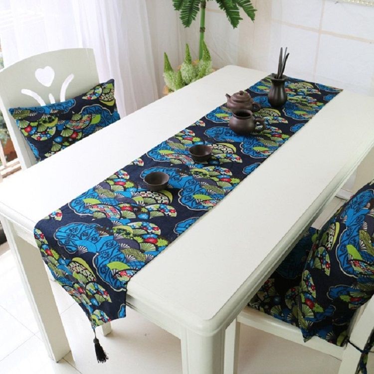 Tablecloth Ethnic Style Cotton And Linen Table Flag