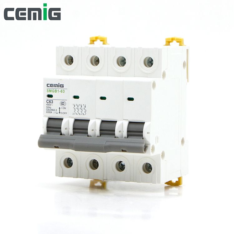 Cemig Miniature Circuit Breaker MCB SMGB1-63 4P 50 60Hz