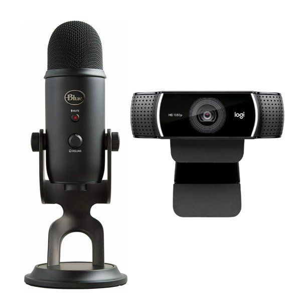 Yeti Usb Microphone + Logitech C922 Pro Webcam Streamer Pack