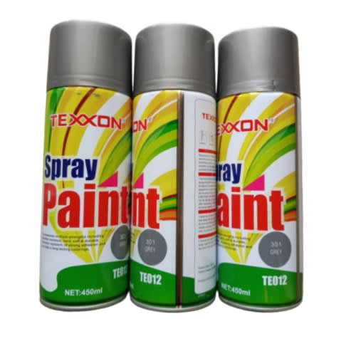 Texxon Spray Paint - 3pcs - 450ml - Grey