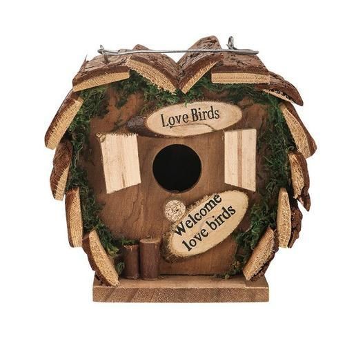 Wooden Birdhouse Garden Gifts Courtyard Wooden Bird House Nesting Box Hanging Bird Nests Home Garden Decoration Wooden