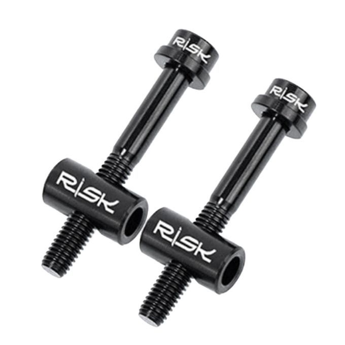 2 Pack M5*30/40MM Bike Seat Post Fixed Bolts Titanium Black 30mm