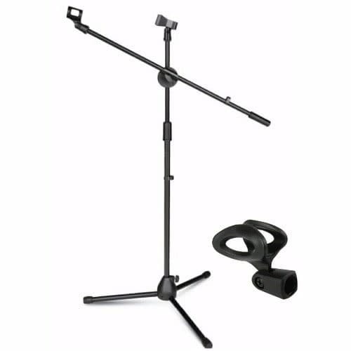 3 Leg Microphone Stand + Strong Mic Holder