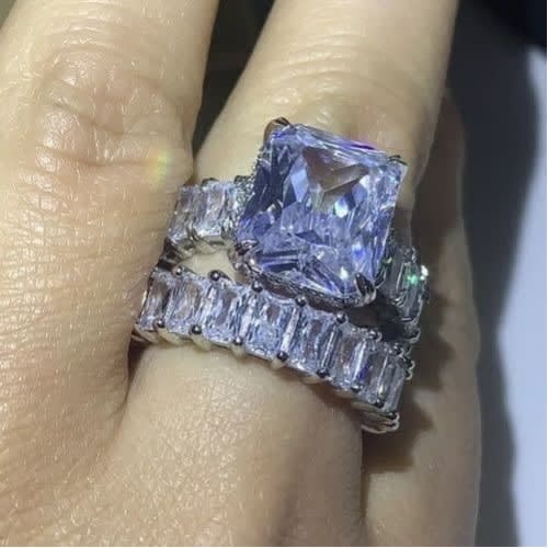 Sterling Engagement Ring - Silver