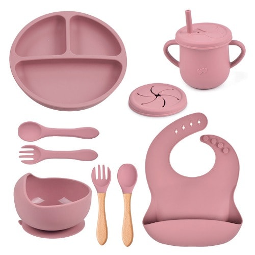 Bunny Silicone Baby Feeding Set