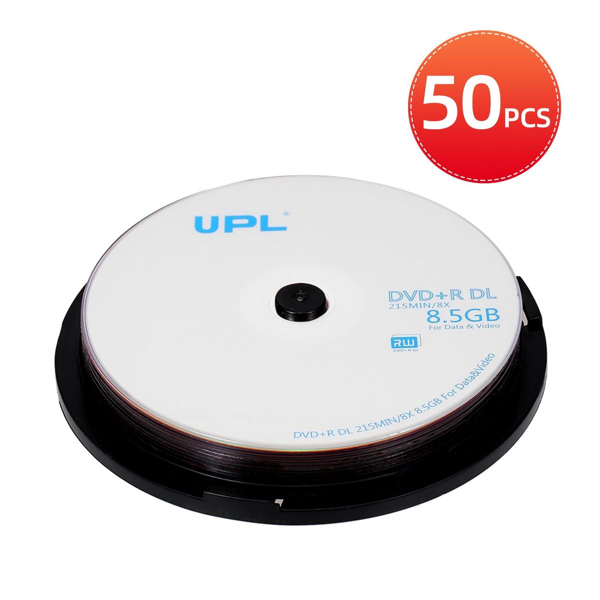 50PCS 215MIN 8X DVD+R DL 8.5GB Blank Disc DVD Disk For Data & Video