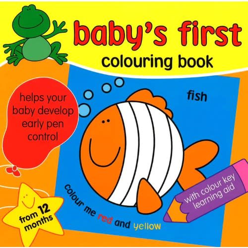 Baby's First Colouring Book - Yellow