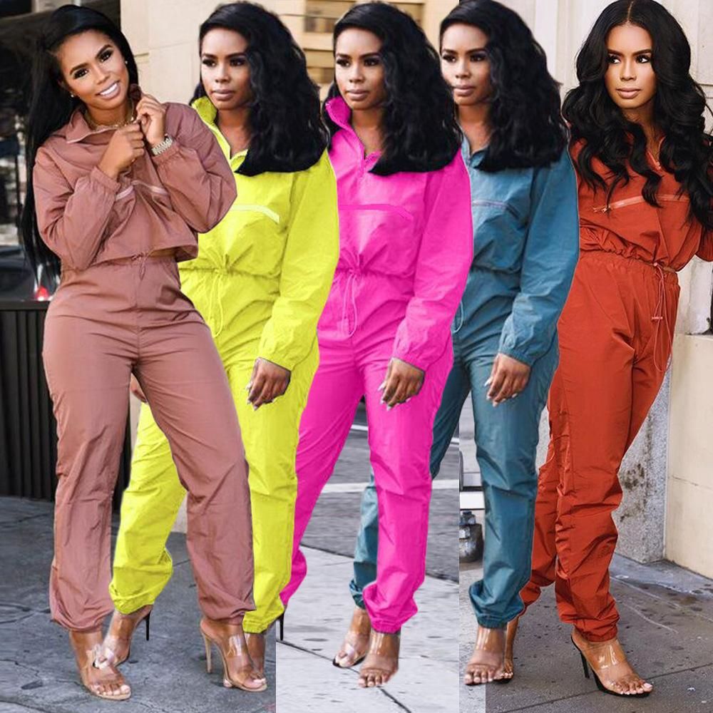 Y5054 Women's Clothing Hot Sale New Fashion Casual Solid Color Long Sleeve Two-Piece Set