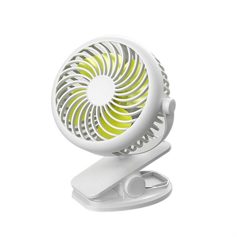 Computer Fan 360-degree Mini Portable 2000MAH Rotatable Desktop Fan J80 Home Silent USB On Fan+Clips Fan Electric Rechargeable