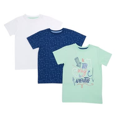 Boys Adventure T Shirts - Pack Of 3