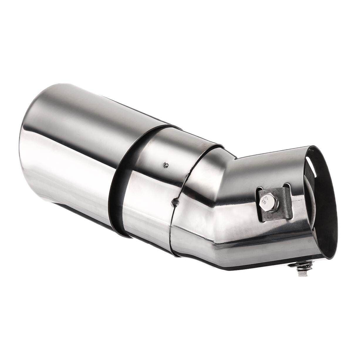 New Spitfire Car LED Exhaust Pipe Red Light Flaming Muffler Tip Universal Custom Oval Straight