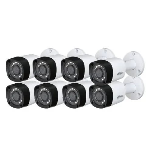 Dahua 2 Mpl 1080p Hdcvi Outdoor Ir Bullet Camera 3.6mm Dh-hac-b1a21n - 8pcs