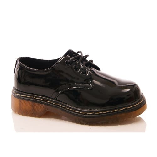 Younger Girls Lace Up School Shoe