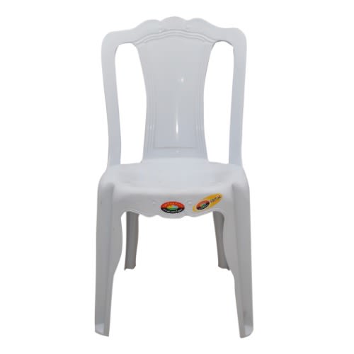 Armless Comfortable Back Rest Chair  - White
