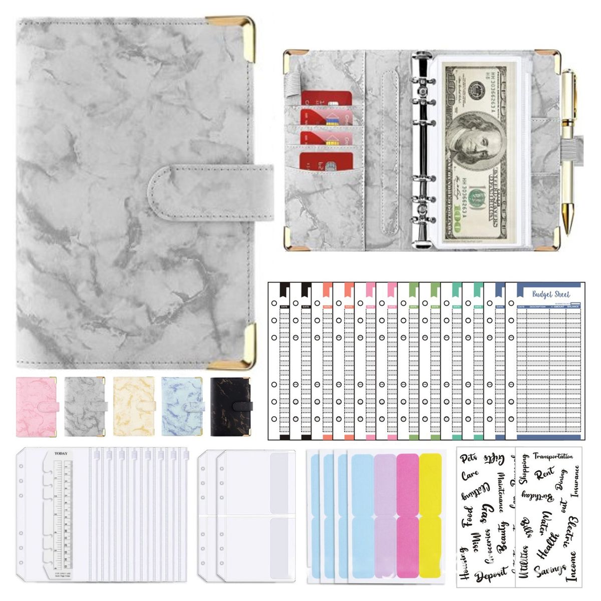 A6 Budget Planner Hidden Compartments Budget Binder B