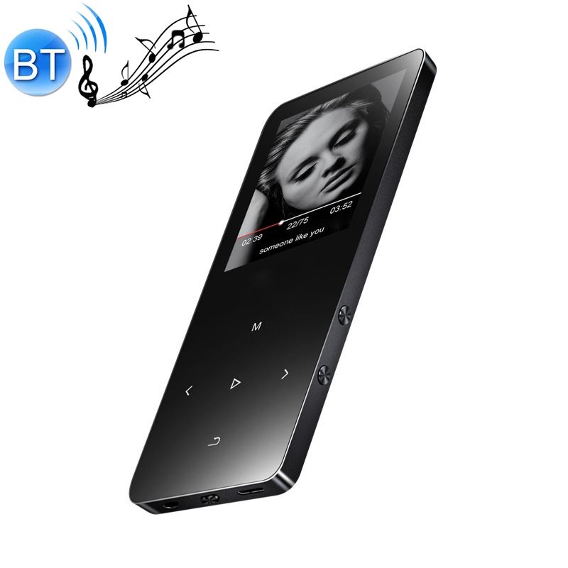 X2 1.8 Inch Touch Screen Bluetooth MP3 MP4 Music Player-Black