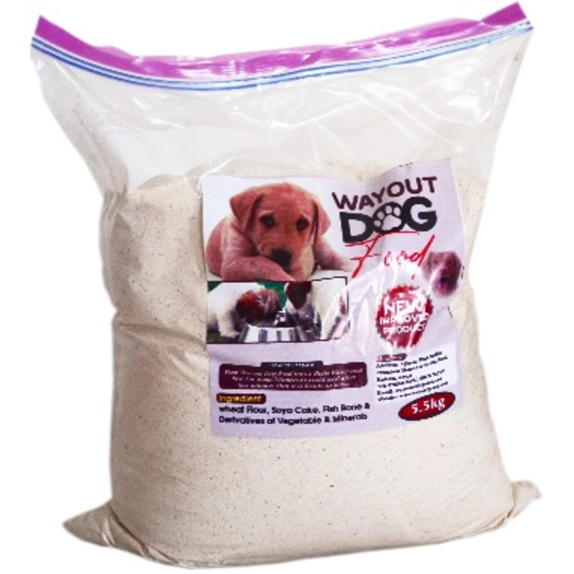 New Play Wayout Dog Food - 5.5kg - White