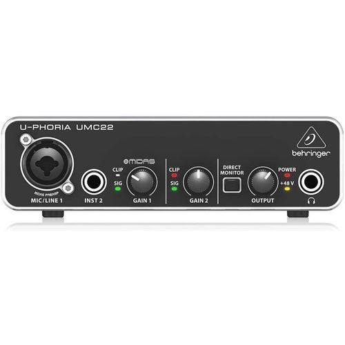 U-PHORIA UMC22 2x2 USB Audio Interface / Sound Card