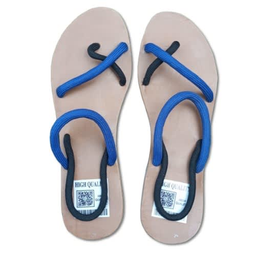 Blue-black Sandals