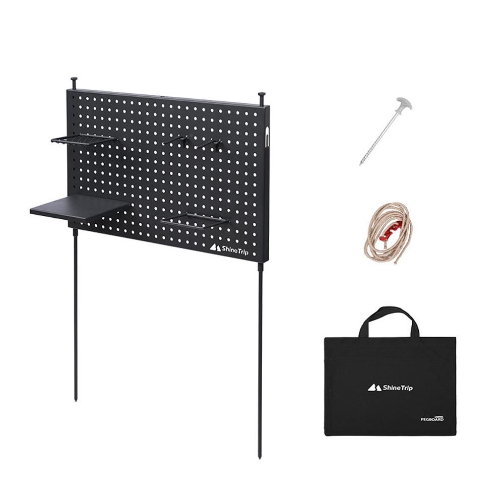 Multifunctional Camping Shelf Portable Hole Board Shelf Outdoor Cups Bowls Drying Rack Camping BBQ Picnic Display Storage Rack