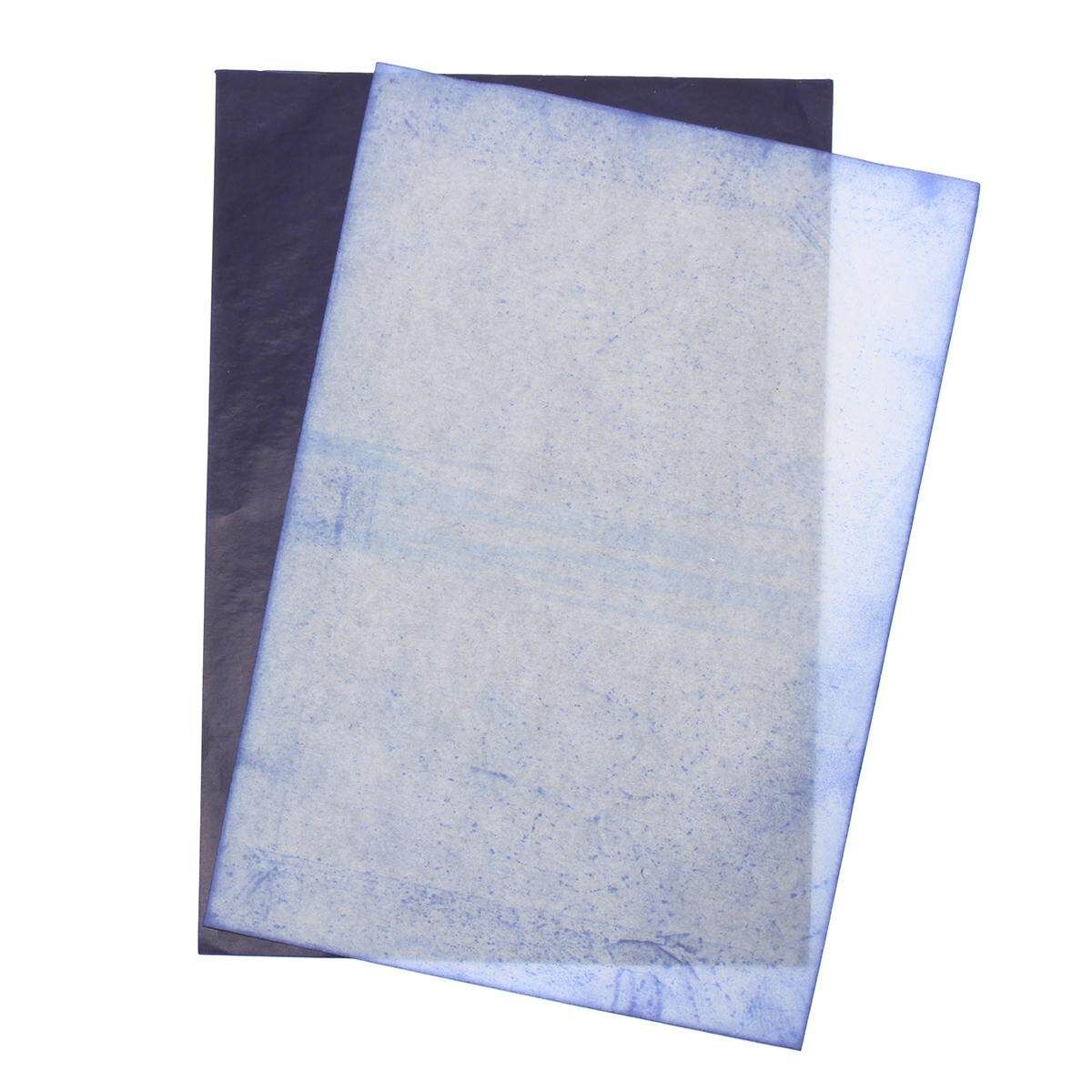 100 Sheets A4 Dark Blue Carbon Hand Copier Stencil Transfer Paper Hectograph