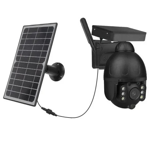 4g Solar Powered Ptz Security Camera With 5m Extended Cable
