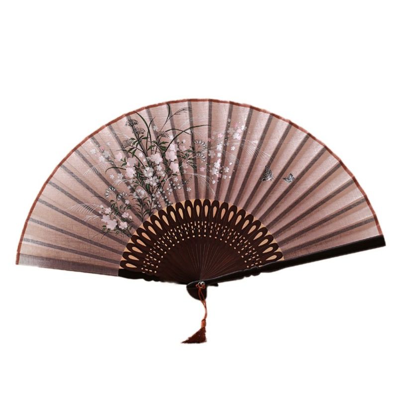 Event Silk Multi-style & Party Carved Chinese Hand Folding Fan &Vintage Printing Cartoon Hollow 1pcs Props Fan Flower Hand