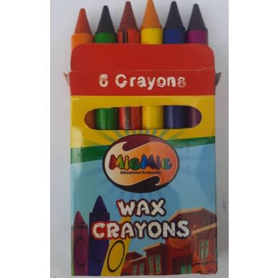 Wax Crayons Pack Of 6