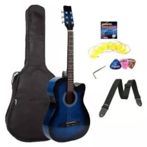 Blueburst Acoustic Box Guitar - 41''