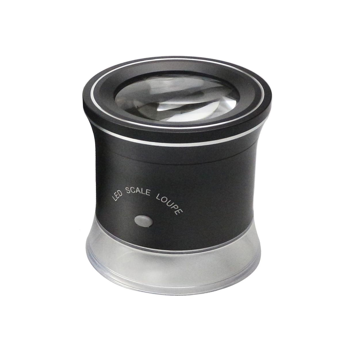 30X LED Scale Loupe Illuminated Magnifier with 6 White 3 UV Lights Rechargeable Magnifying Glass Interchangeable Reticle Scale for PCB Jewelry Coin Stamp Antique Textile Painting, with Zipper Bag