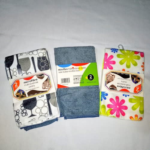 Pack Of 3 Microfiber Cleaning Cloths