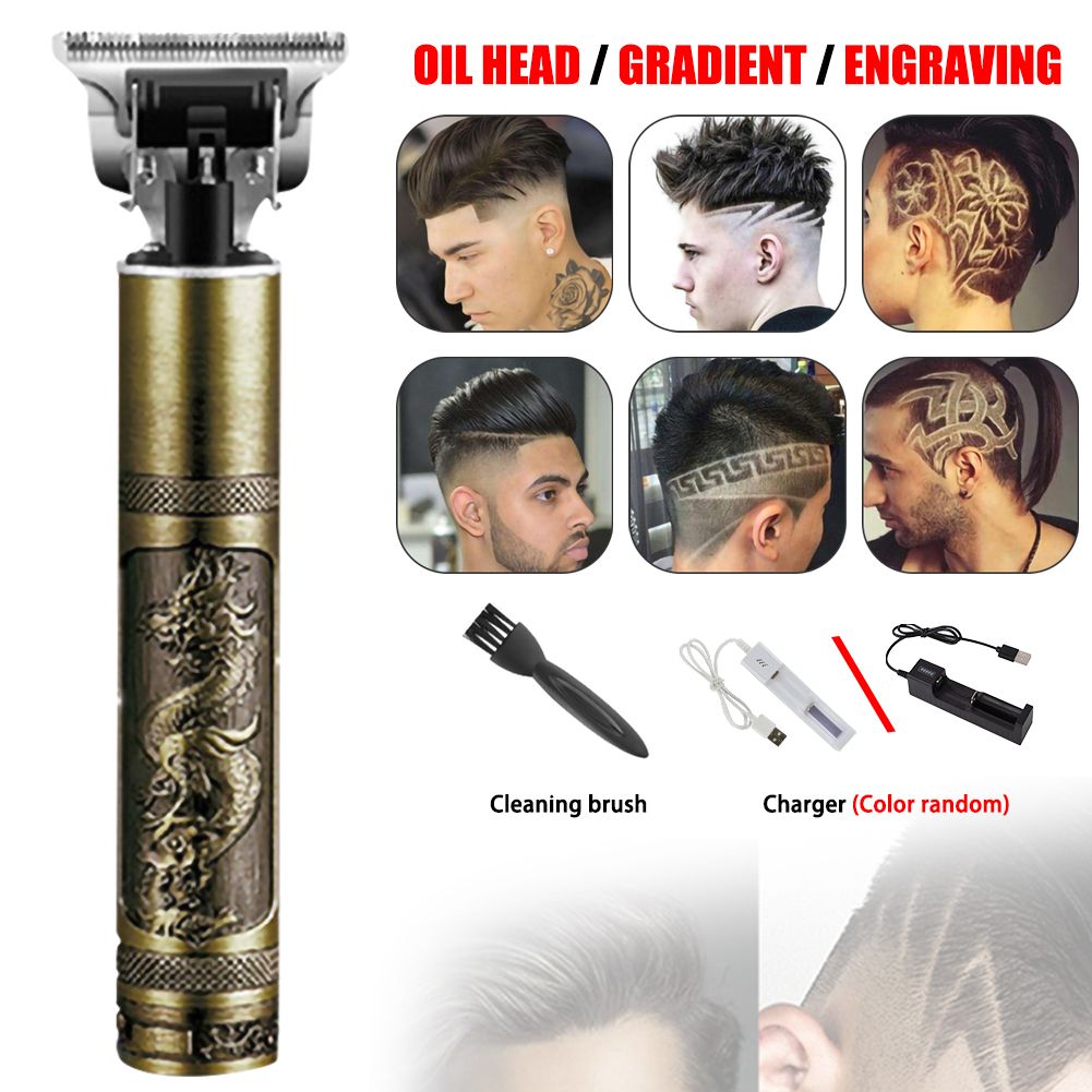 Men Electric Clipper Hair Clipper Rechargeable Wireless Hairdresser Haircut Tool Carving Electric
