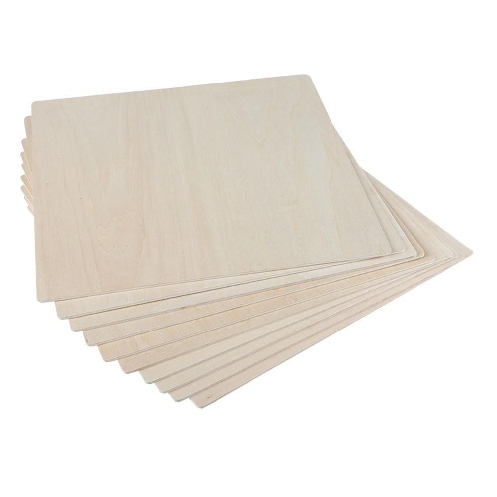 Creality  Laser 10pcs Module Basswood Plywood Sheets 8x8x1/8'' Wood Pieces Materials Suitable for laser Engraving and Carving DIY Projects   Home Decoration