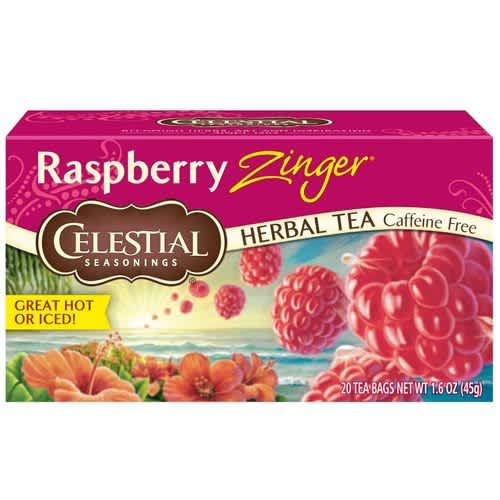 Raspberry Herbal Tea - Caffeine Free - 20 Tea Bags Box