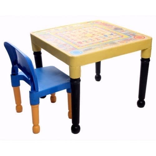 Kids Table And Chair For Studying And Dining - 1 Chair And 1 Table