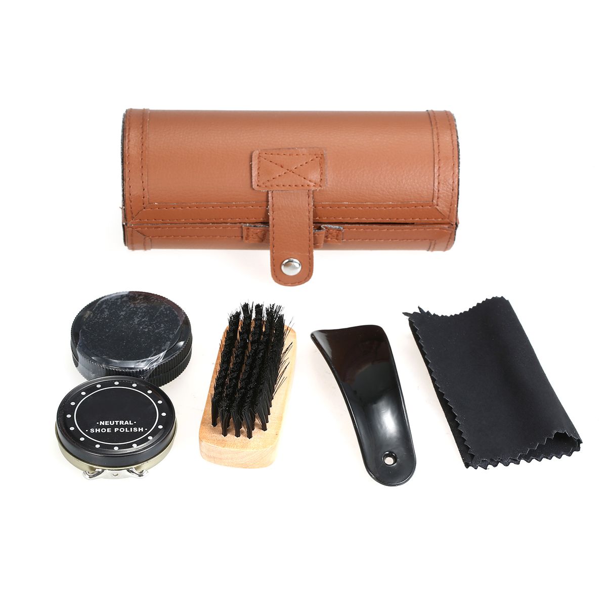 6PCS Shoe Polish Care Kit Leather Shoe Shine Set Shoe