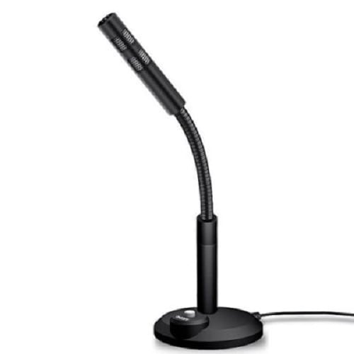 Portable USB Desktop PC Microphone With Stand - Black