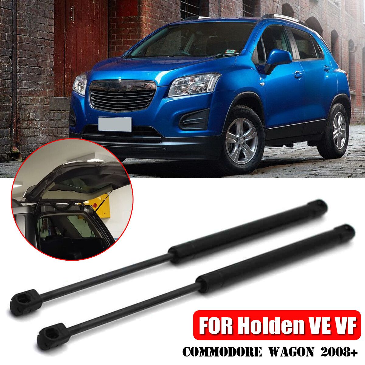 (Spring Steel) Car Rear Tailgate Boot Gas Lift Struts Bar Replacement For Holden VE VF Commodo